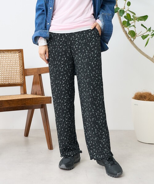 ポーカーズあつむ着用 FORMA 花柄 イージーパンツ forma flower pants