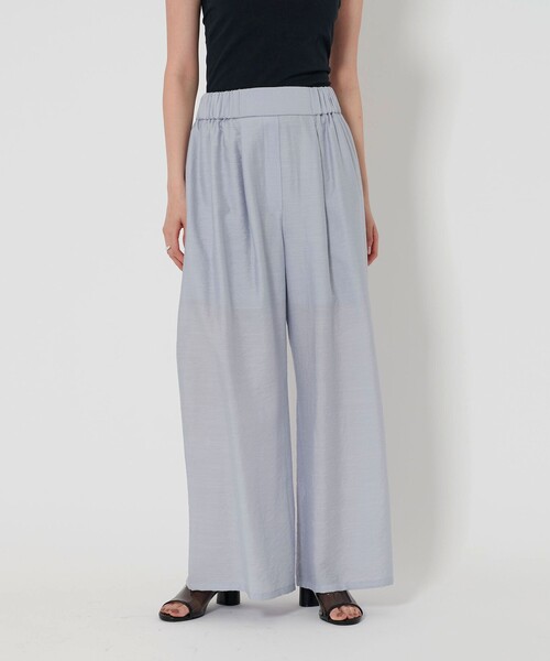 EMMEL REFINES（エメルリファインズ）の「＜EMMEL REFINES＞EM マーブル ローン パンツ（スラックス・レディース・ライトブルー/ベージュ/モカ・XS/S/M）」の20枚目の写真