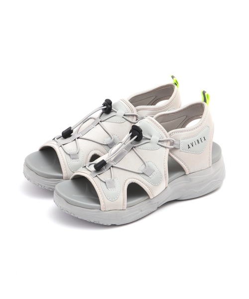 AVIREX（アヴィレックス）の「《直営店限定》SPORTY SANDAL/スポーティーサンダル（サンダル・レディース・ブラック/カモフラージュ/グレー・24/25/23）」の2枚目の写真