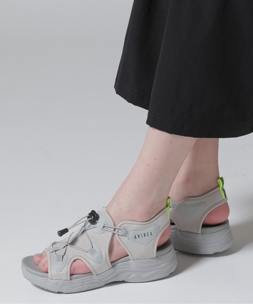 AVIREX（アヴィレックス）の「《直営店限定》SPORTY SANDAL/スポーティーサンダル（サンダル・レディース・ブラック/カモフラージュ/グレー・24/25/23）」の12枚目の写真