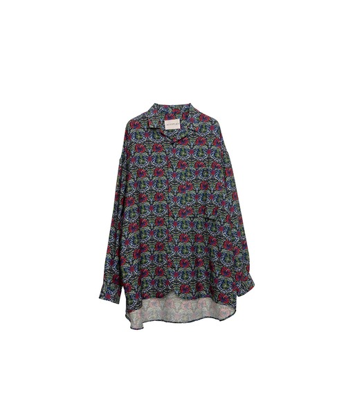 INTERPLAY(インタープレイ)の「【INTERPLAY】Open Collar Over Size Shirt【4:Pattern】-1(シャツ/ブラウス・メンズ・グリーン系/ネイビー系/パープル系/ホワイト系/レッド系・FREE)」の12枚目の写真