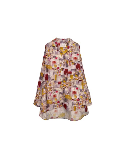INTERPLAY(インタープレイ)の「【INTERPLAY】Open Collar Over Size Shirt【4:Pattern】-1(シャツ/ブラウス・メンズ・グリーン系/ネイビー系/パープル系/ホワイト系/レッド系・FREE)」の18枚目の写真