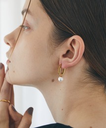 ENOUGH（イナフ）の「【RS】【enough】 パールモチーフ付きピアス（ピアス（両耳用））」