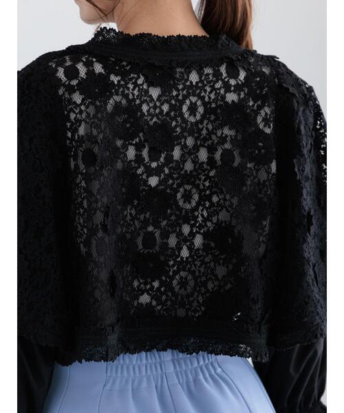 Te chichi（テチチ）の「レースボレロジャケット《2025spring catalog item》（ノーカラージャケット・レディース・オフホワイト/ブラック・F）」の13枚目の写真