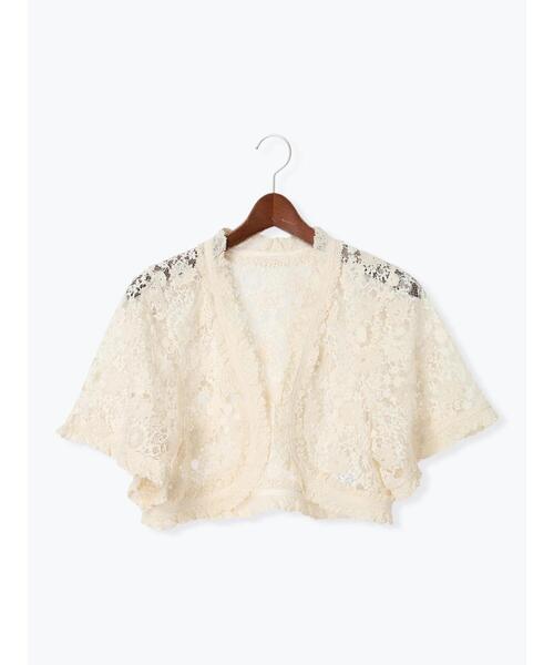 Te chichi（テチチ）の「レースボレロジャケット《2025spring catalog item》（ノーカラージャケット・レディース・オフホワイト/ブラック・F）」の15枚目の写真