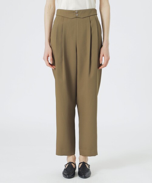 LOVELESS(ラブレス)の「クリアツイルテーパードパンツ(スラックス・レディース・ブラウン系その他3/ブラック/ブルー系その他4・34/36)」の10枚目の写真