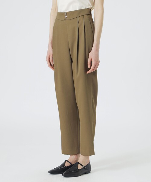 LOVELESS(ラブレス)の「クリアツイルテーパードパンツ(スラックス・レディース・ブラウン系その他3/ブラック/ブルー系その他4・34/36)」の11枚目の写真