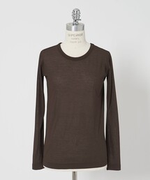 conte（コンテ）の「＜conte＞コットン シアー クルーネックカットソー（Tシャツ/カットソー）」