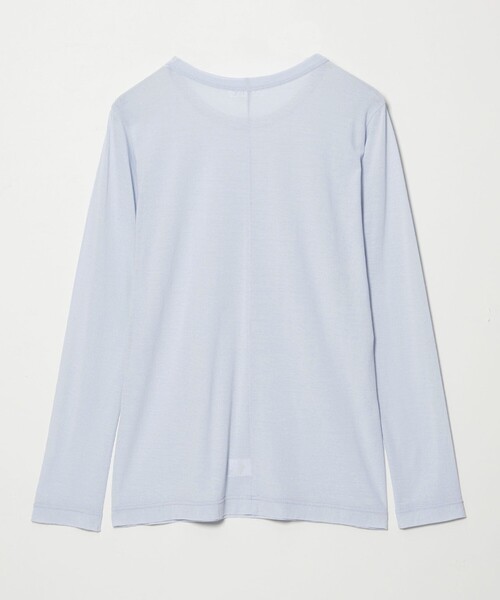 conte（コンテ）の「＜conte＞コットン シアー クルーネックカットソー（Tシャツ/カットソー・レディース・ネイビー/ダークブラウン/ホワイト/ブラック/ライトブルー・FREE）」の15枚目の写真