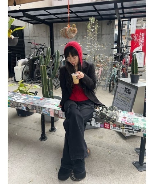 HOODIE ZIP KNIT トップス（ニット/セーター）｜LAGUA GEM