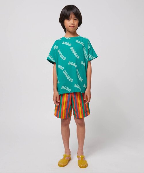 BOBO CHOSES（ボボショーズ）の「Wavy Bobo Choses all over T-sh（Tシャツ/カットソー・キッズ・グリーン・100/110/120/130/140）」の14枚目の写真