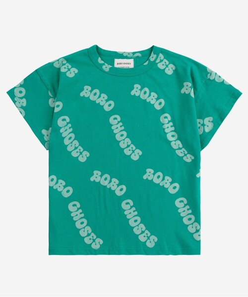 BOBO CHOSES（ボボショーズ）の「Wavy Bobo Choses all over T-sh（Tシャツ/カットソー・キッズ・グリーン・100/110/120/130/140）」の16枚目の写真