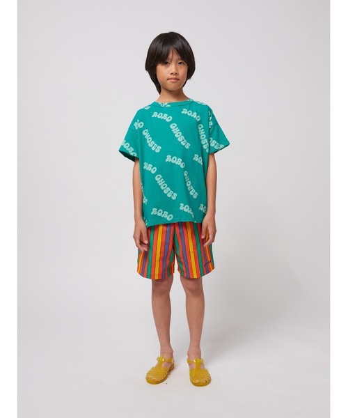 BOBO CHOSES（ボボショーズ）の「Wavy Bobo Choses all over T-sh（Tシャツ/カットソー・キッズ・グリーン・100/110/120/130/140）」の6枚目の写真
