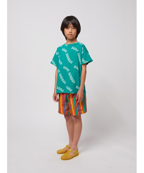 BOBO CHOSES（ボボショーズ）の「Wavy Bobo Choses all over T-sh（Tシャツ/カットソー・キッズ・グリーン・100/110/120/130/140）」の7枚目の写真