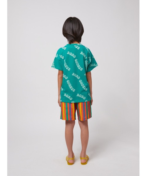 BOBO CHOSES（ボボショーズ）の「Wavy Bobo Choses all over T-sh（Tシャツ/カットソー・キッズ・グリーン・100/110/120/130/140）」の8枚目の写真