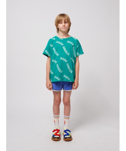 BOBO CHOSES（ボボショーズ）の「Wavy Bobo Choses all over T-sh（Tシャツ/カットソー・キッズ・グリーン・100/110/120/130/140）」の9枚目の写真