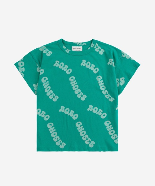 BOBO CHOSES（ボボショーズ）の「Wavy Bobo Choses all over T-sh（Tシャツ/カットソー・キッズ・グリーン・100/110/120/130/140）」の10枚目の写真