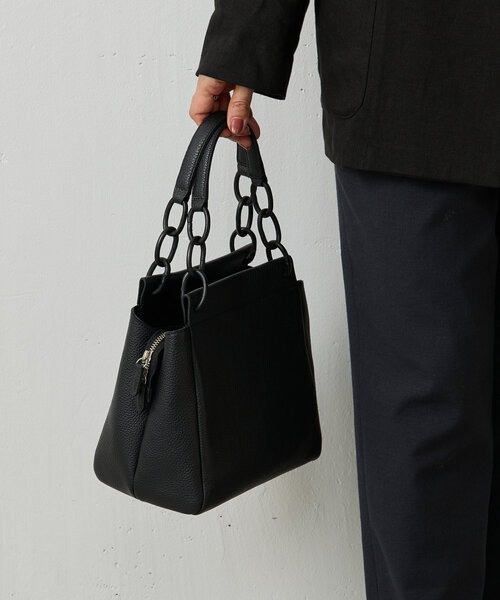 LIVETART（リヴェタート）の「レザーチェーンバッグ（トートバッグ・レディース・ブラック/シルバー・FREE）」の4枚目の写真