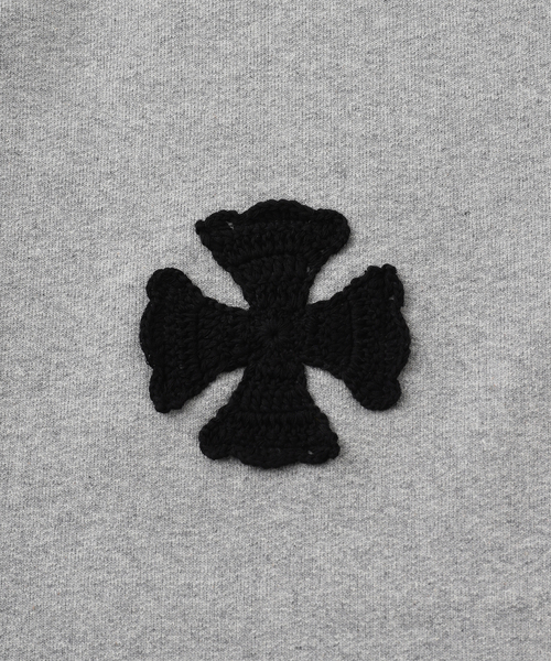 DISCOVERED(ディスカバード)の「DISCOVERED/ ディスカバード IRON CROSS CROCHET SWEAT PANT(スラックス・メンズ・ブラック/グレー・3)」の4枚目の写真