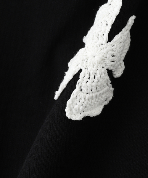 DISCOVERED(ディスカバード)の「DISCOVERED/ ディスカバード IRON CROSS CROCHET SWEAT PANT(スラックス・メンズ・ブラック/グレー・3)」の6枚目の写真