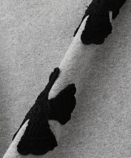 DISCOVERED(ディスカバード)の「DISCOVERED/ ディスカバード IRON CROSS CROCHET SWEAT PANT(スラックス・メンズ・ブラック/グレー・3)」の7枚目の写真