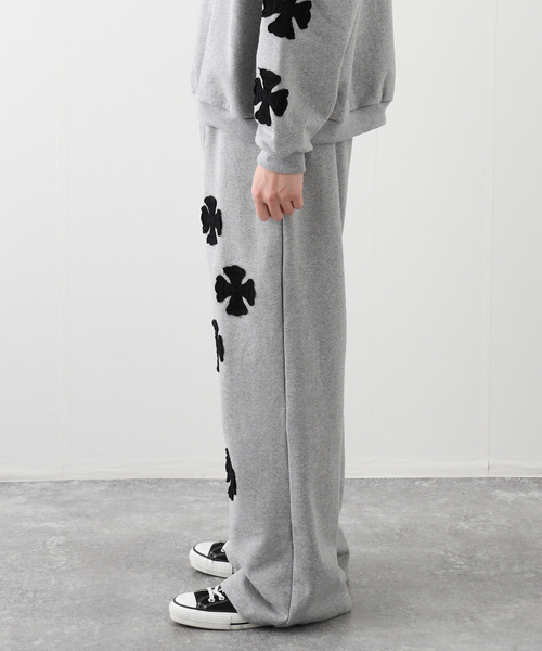 DISCOVERED(ディスカバード)の「DISCOVERED/ ディスカバード IRON CROSS CROCHET SWEAT PANT(スラックス・メンズ・ブラック/グレー・3)」の9枚目の写真