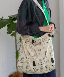 POU DOU DOU | ＜Daily＞キャンパスオリジナルプリントショルダーバッグ(ショルダーバッグ)