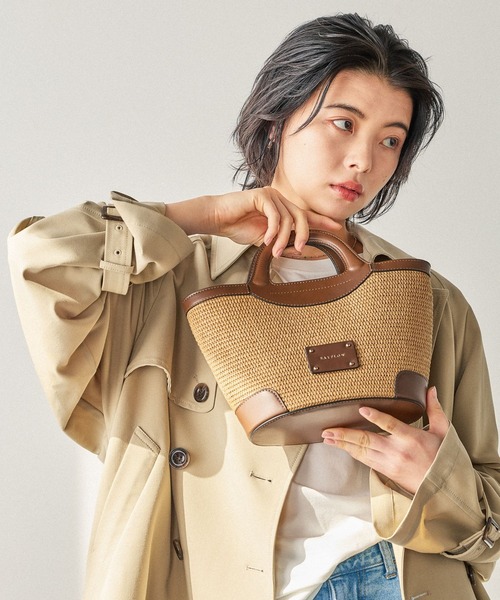 BAYFLOW（ベイフロー）の「クリテハンドルペーパーショルダー（ショルダーバッグ・レディース・ブラック/ブラウン・FREE）」の5枚目の写真