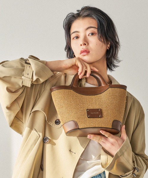 BAYFLOW（ベイフロー）の「クリテハンドルペーパーショルダー（ショルダーバッグ・レディース・ブラック/ブラウン・FREE）」の6枚目の写真