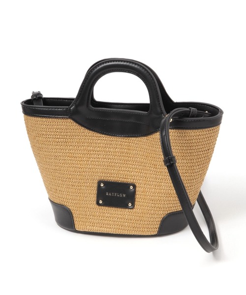 BAYFLOW（ベイフロー）の「クリテハンドルペーパーショルダー（ショルダーバッグ・レディース・ブラック/ブラウン・FREE）」の8枚目の写真