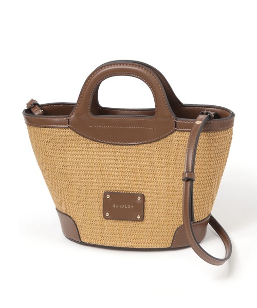 BAYFLOW（ベイフロー）の「クリテハンドルペーパーショルダー（ショルダーバッグ・レディース・ブラック/ブラウン・FREE）」の9枚目の写真