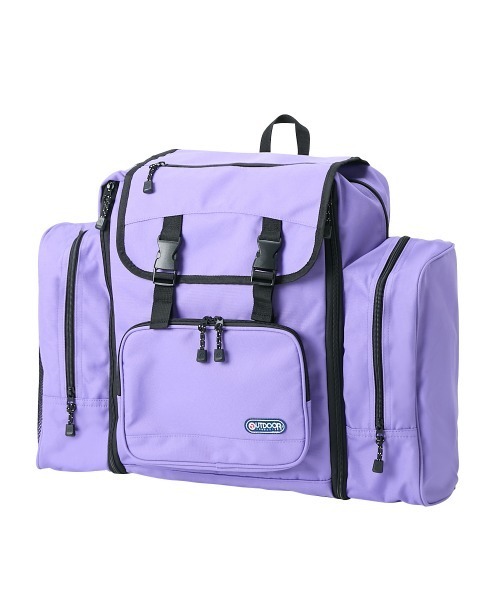 OUTDOOR PRODUCTS（アウトドアプロダクツ）の「【OUTDOOR PRODUCTS】　ルミナス ホリデーリュックサック　58L（バックパック/リュック・キッズ・ラベンダー/ライム/ブラック/ピンク/ネイビー/ライトブルー・FREE）」の5枚目の写真