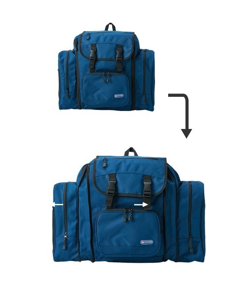 OUTDOOR PRODUCTS（アウトドアプロダクツ）の「【OUTDOOR PRODUCTS】　ルミナス ホリデーリュックサック　58L（バックパック/リュック・キッズ・ラベンダー/ライム/ブラック/ピンク/ネイビー/ライトブルー・FREE）」の19枚目の写真