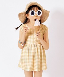 QUNTSTYLE（キュントスタイル）の「チェック柄ワンピース水着（女の子　水着）（水着）」