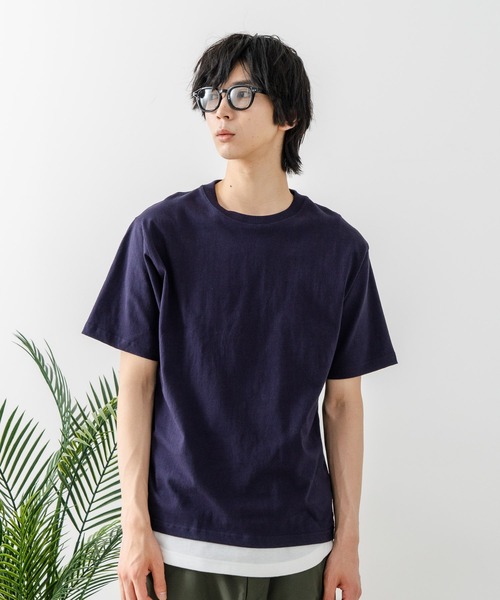 DISCUS(ディスカス)の「【DISCUS/ディスカス】USAコットン ワッペンロゴ刺繍 無地 クルーネック半袖Tシャツ レディース メンズ(Tシャツ/カットソー・メンズ・ブルー/グリーン/ブラック/ネイビー/グレー/ホワイト・X-LARGE/LARGE/MEDIUM)」の19枚目の写真
