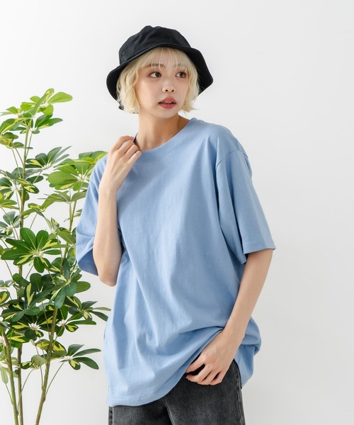 DISCUS(ディスカス)の「【DISCUS/ディスカス】USAコットン ワッペンロゴ刺繍 無地 クルーネック半袖Tシャツ レディース メンズ(Tシャツ/カットソー・メンズ・ブルー/グリーン/ブラック/ネイビー/グレー/ホワイト・X-LARGE/LARGE/MEDIUM)」の9枚目の写真