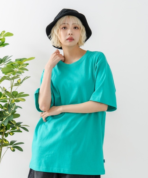 DISCUS(ディスカス)の「【DISCUS/ディスカス】USAコットン ワッペンロゴ刺繍 無地 クルーネック半袖Tシャツ レディース メンズ(Tシャツ/カットソー・メンズ・ブルー/グリーン/ブラック/ネイビー/グレー/ホワイト・X-LARGE/LARGE/MEDIUM)」の15枚目の写真