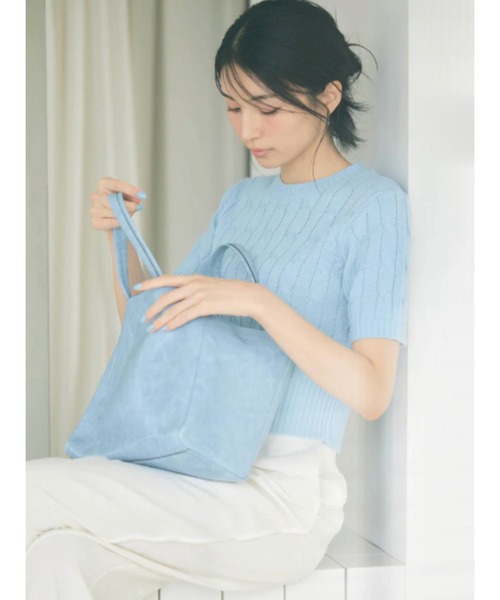 BLUE×PALANG(ブルーパラン)の「TOM SHORT KNIT(Tシャツ/カットソー・レディース・ネイビー/ライトブルー/ロイヤルブルー・FREE)」の18枚目の写真
