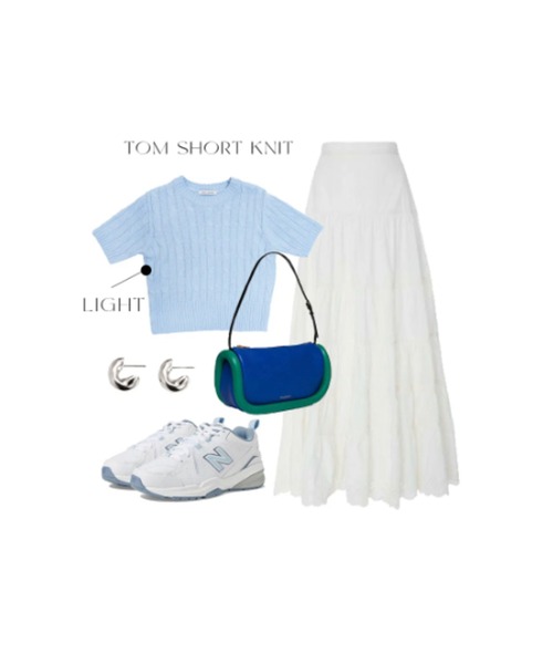 BLUE×PALANG(ブルーパラン)の「TOM SHORT KNIT(Tシャツ/カットソー・レディース・ネイビー/ライトブルー/ロイヤルブルー・FREE)」の19枚目の写真