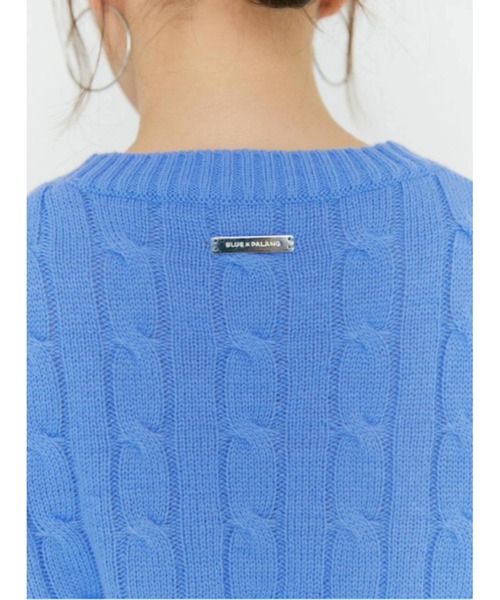 BLUE×PALANG(ブルーパラン)の「TOM SHORT KNIT(Tシャツ/カットソー・レディース・ネイビー/ライトブルー/ロイヤルブルー・FREE)」の22枚目の写真