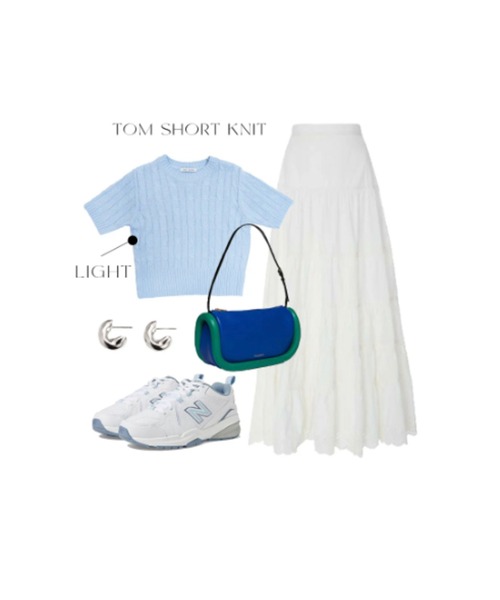 BLUE×PALANG(ブルーパラン)の「TOM SHORT KNIT(Tシャツ/カットソー・レディース・ネイビー/ライトブルー/ロイヤルブルー・FREE)」の21枚目の写真