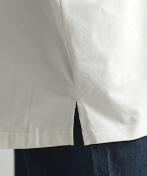 HUG.U（ハグユー）の「ひんやり。接触冷感 Tシャツ（Tシャツ/カットソー・レディース・アイボリー/オレンジ/ブラック/ホワイト/ライトブルー・FREE）」の12枚目の写真