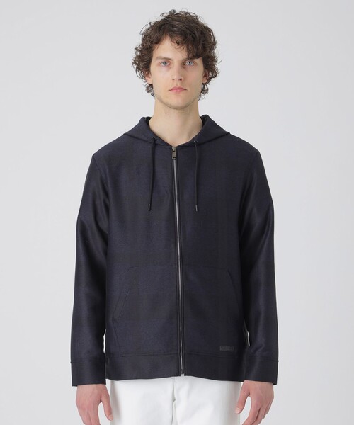 BURBERRY CRESTBRIDGE グレー パーカー 美品 SALE‼️ セール】シャドークレストブリッジチェックカラミパーカー