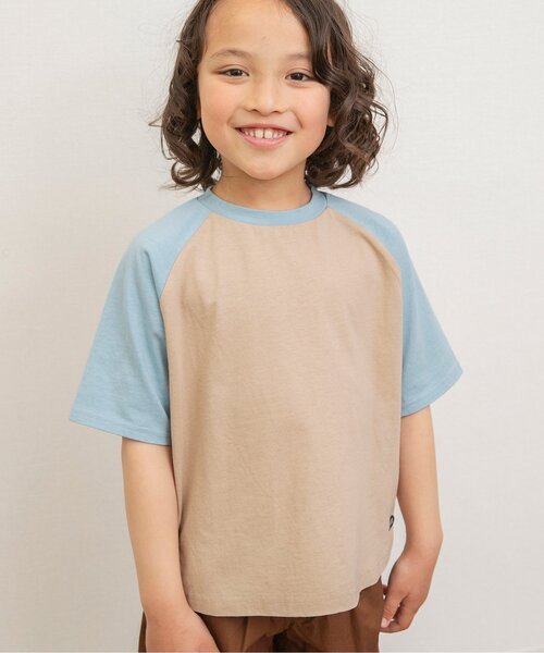 BREEZE（ブリーズ）の「【WEB限定/ジュニア対応】ラグラン半袖Tシャツ（Tシャツ/カットソー・キッズ・その他12/カーキ/サックスブルー/チャコール/ネイビー/オレンジ/その他11/ピンク・90/100/110/120/130/140/150/160）」の5枚目の写真