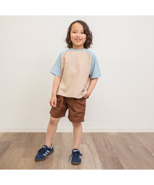 BREEZE（ブリーズ）の「【WEB限定/ジュニア対応】ラグラン半袖Tシャツ（Tシャツ/カットソー・キッズ・その他12/カーキ/サックスブルー/チャコール/ネイビー/オレンジ/その他11/ピンク・90/100/110/120/130/140/150/160）」の17枚目の写真