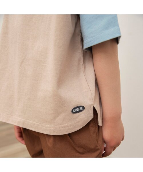 BREEZE（ブリーズ）の「【WEB限定/ジュニア対応】ラグラン半袖Tシャツ（Tシャツ/カットソー・キッズ・その他12/カーキ/サックスブルー/チャコール/ネイビー/オレンジ/その他11/ピンク・90/100/110/120/130/140/150/160）」の19枚目の写真