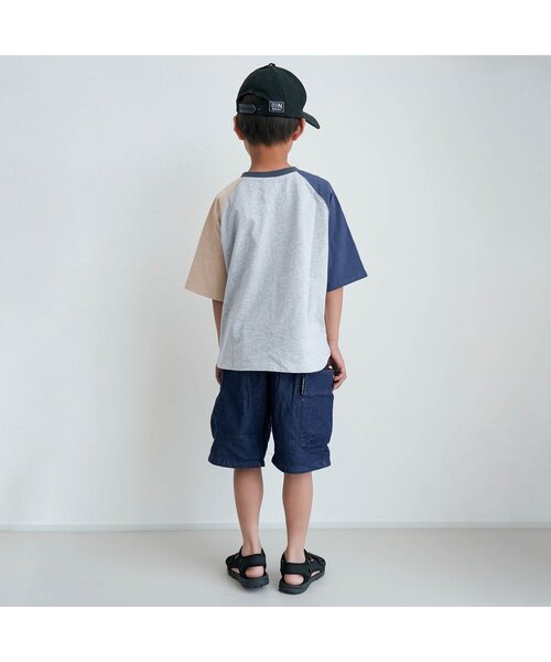 BREEZE（ブリーズ）の「【WEB限定/ジュニア対応】ラグラン半袖Tシャツ（Tシャツ/カットソー・キッズ・その他12/カーキ/サックスブルー/チャコール/ネイビー/オレンジ/その他11/ピンク・90/100/110/120/130/140/150/160）」の22枚目の写真