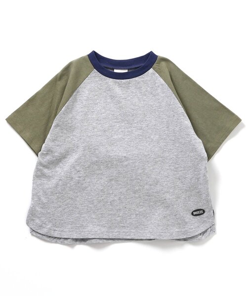 BREEZE（ブリーズ）の「【WEB限定/ジュニア対応】ラグラン半袖Tシャツ（Tシャツ/カットソー・キッズ・その他12/カーキ/サックスブルー/チャコール/ネイビー/オレンジ/その他11/ピンク・90/100/110/120/130/140/150/160）」の10枚目の写真