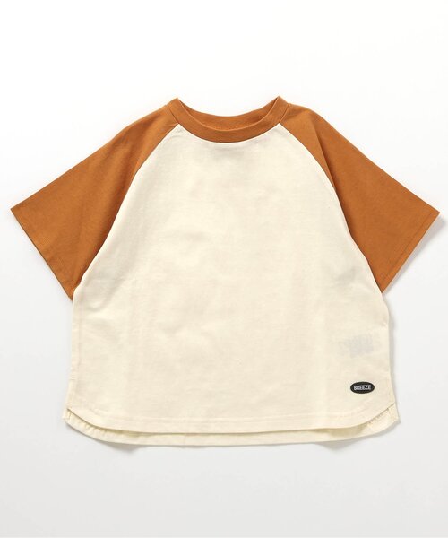 BREEZE（ブリーズ）の「【WEB限定/ジュニア対応】ラグラン半袖Tシャツ（Tシャツ/カットソー・キッズ・その他12/カーキ/サックスブルー/チャコール/ネイビー/オレンジ/その他11/ピンク・90/100/110/120/130/140/150/160）」の12枚目の写真