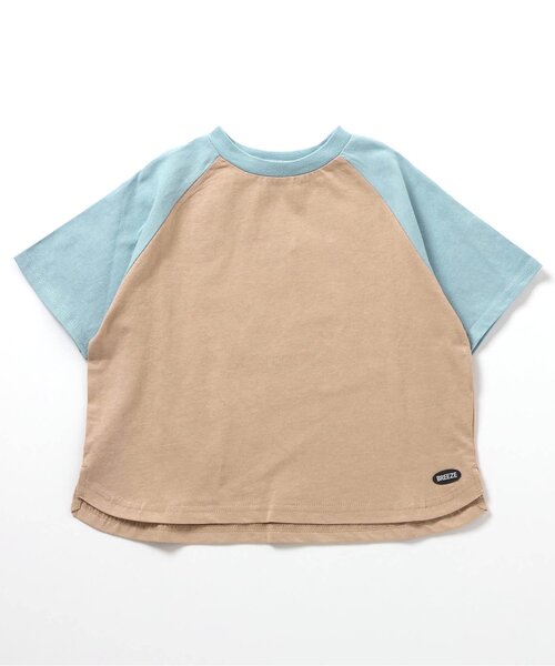 BREEZE（ブリーズ）の「【WEB限定/ジュニア対応】ラグラン半袖Tシャツ（Tシャツ/カットソー・キッズ・その他12/カーキ/サックスブルー/チャコール/ネイビー/オレンジ/その他11/ピンク・90/100/110/120/130/140/150/160）」の14枚目の写真